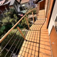 fabrication d'un balcon à Allevard